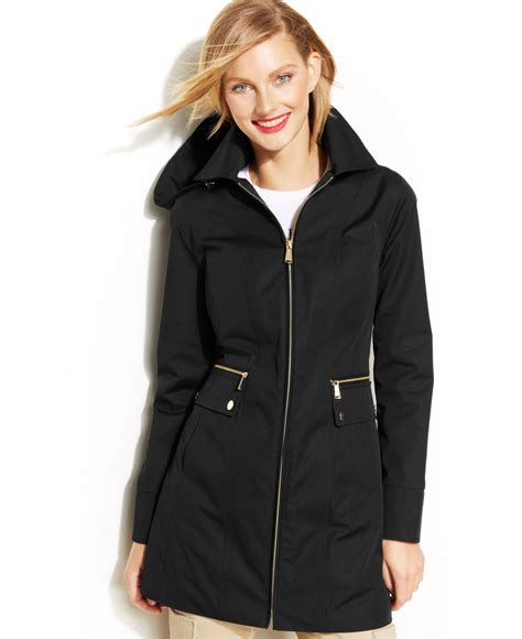 michael kors blazer schwarz|Michael Kors ladies raincoats.